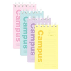 pinkfoot 2000粉彩校園記者筆記本 4種*2本組 90頁, 1套, 混色