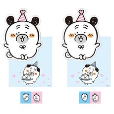 플라잉웨일즈 담곰이 모양카드, 퍼그, 2개