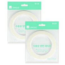 UNIQUE 水溶性雙面膠帶 5mm, 2個, 單一顏色