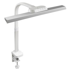 aibo 全光譜LED超廣角護眼檯燈 桌夾款 50cm, 白色