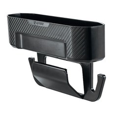 G-SPEED 碳纖紋置物盒 椅縫/椅背兩用 PR-93, 黑色, 1個