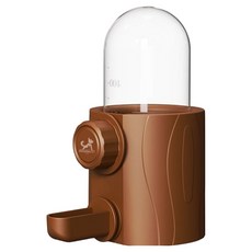 딩동펫 앵무새 소동물 선인장 트리 반자동 급수기, 브라운, 1개