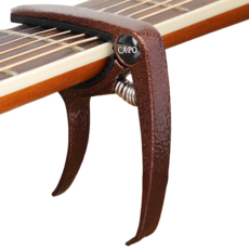 DULU 프리미엄 악어무늬 기타카포 레드브론즈, 1개