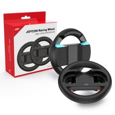 MYBESTFRIEND 任天堂 Switch 2 Joy-Con 賽車方向盤 2入組, 黑色, 1個, MBF-N2Wheel