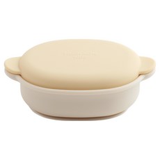 TACKAON 嬰兒副食品矽膠吸盤碗, 1個, 單品, 黃色