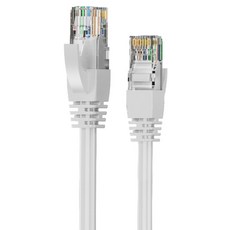 DTAudio Cat.6網路線 金屬接頭 RJ45, 30m, 1條, 白色