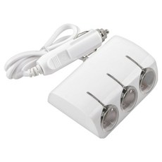 Olesson 컴스 차량용 시가 소켓 Blue LED 케이블형 70cm ITA011, 1개, 3구