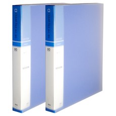 마이다스 클리어화일 인덱스 케이스 A4 80매, 청색, 2개