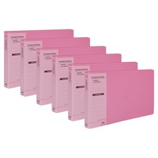 현풍 PP 세금철화일 UV인쇄 A5, 분홍색, 6개