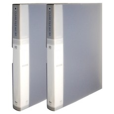 마이다스 클리어화일 인덱스 케이스 A4 80매, 흑색, 2개