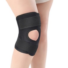 Welrot 舒適高彈力護膝 黑色, 1個