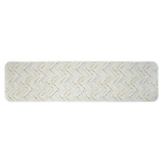 三愛繊維 時尚的瓷磚圖案廚房墊子, 米灰色
