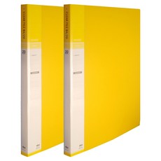 마이다스 클리어화일 인덱스 B4 20매, 노랑색, 2개