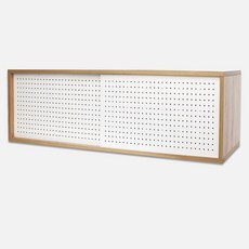 Oville 洞洞板收納桌 800x320x300 mm, 1個, 木質 + 白色