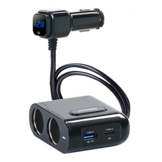 ANBORTEH 安伯特 酷電大師 智能電壓監控PD + QC3.0 車充 2孔 + USB + PD, 1個, 4孔