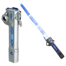 充電式聲光伸縮光劍 附Type-C充電線 + 連接卡榫 7007, 銀灰色, 1盒