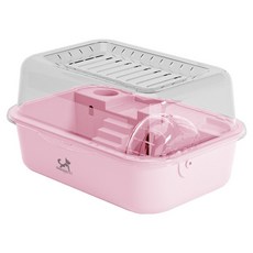 딩동펫 풀인원 햄스터 케이지 하우스 B타입, 핑크, 1개