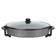 키친아트 5단화력 1.7T두께 포이베 대용량 피자팬 + 내열유리뚜껑 세트, KA-JS0042KP