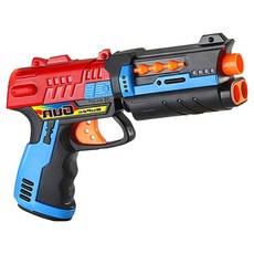 XH 雄海玩具 烈焰單發式安全軟彈槍 + 軟彈 5顆 + 鏢靶 011, 1組, 顏色隨機