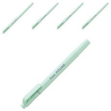 Pentel 飛龍文具 Fitline 螢光筆 SLW11P-K, 10個, 粉彩綠色
