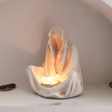 幽靈蠟燭裝飾品, 復古白