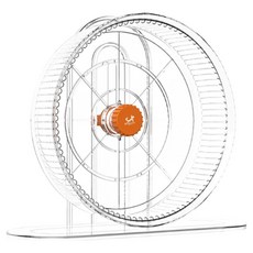 DING DONG PET 倉鼠高度可調靜音滾輪 跑輪 S, 1個, 透明