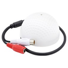컴스 CCTV용 RCA 전용 오디오 모니터 마이크 원형, 1개
