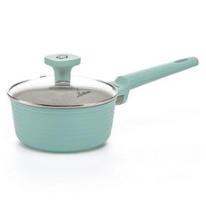 LuigiFerrero Norsk 大理石不沾單柄鍋 附蓋 湖水綠, 16cm, 1個