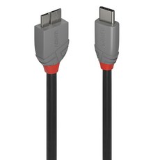 LINDY 林帝 ANTHRA USB3.2 Gen1 Type-C 公 to Micro-B 公 傳輸線, 2m, 1條