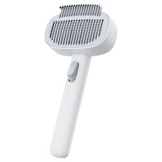 DING DONG PET 寵物 2in1 去除糾結死毛 旋鈕調節梳, 1個, 白色