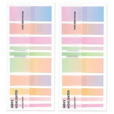 Mohaco 螢光長版索引標籤 混合A, 2個, 200入