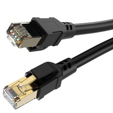 DTAudio Cat.8 高速網路線, 黑色, 1條, 1m