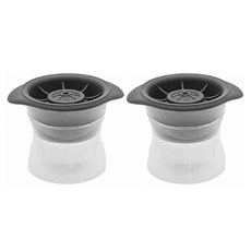 小麥購物 威士忌水晶冰球製冰盒 L967, 2個, 灰色