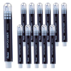 펜텔아인 펜텔 미닉 NON-PVC 지우개 ZE82A-W, 블랙, 12개