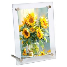 I Love Home 壓克力簡約方形相框, 1個, 透明