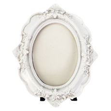 바이데 고급스러운 분위기 있는 앤틱 미니 액자 1, 1개, 화이트1