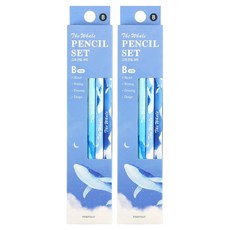 PINKFOOT 鯨魚鉛筆 B 5種 x 2p 組, 混合色, 2個