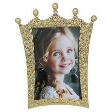 Baide 高雅漂亮的古董迷你相框, 1個, 金色皇冠