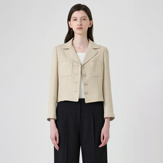 KL 女款奇米斯珍珠鈕扣外套