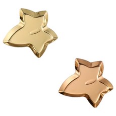 PDS家居裝飾 簡約葉子飾品托盤 2件組, 金色, 玫瑰金色