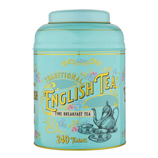 NEW ENGLISH TEAS 英式復古維多利亞豪華茶罐 混合英式早餐茶包 薄荷綠, 2g, 1罐, 240包
