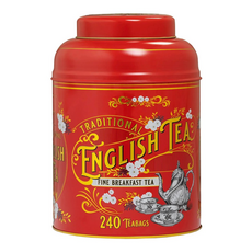 NEW ENGLISH TEAS 英式復古維多利亞豪華茶罐 混合英式早餐茶包 櫻桃紅, 2g, 1罐, 240包
