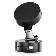 兩用超強力真空吸盤磁吸手機支架, 黑色, 1個