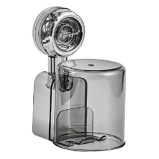 apex Innovation 波紋吸盤牙刷置物架 附漱口杯, 1個, 透明色 + 灰銀色