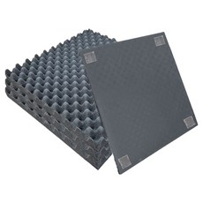 Dr. House 玄關門 DIY施工 凝膠型 防止壁紙損傷 雞蛋型 阻燃隔音墊 25 x 25 cm 50T, 4個, 炭灰色