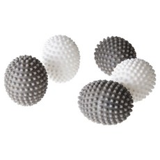 Modern House 洗滌效果佳 彩色洗衣球 5入組 L, 1套, 灰色, 白色