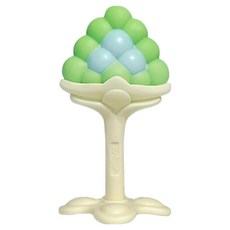 ange 幼兒青葡萄固齒器 + 收納盒套組, 1套, 固齒器 + 收納盒, 混合顏色