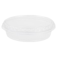 Inp TY圓形PET沙拉容器 透明 1格 17 x 3.5 cm, 1個, 25入