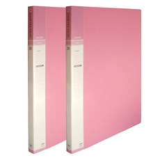 마이다스 인덱스 클리어화일 A3 20p, 분홍색, 2개