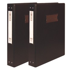 玄風 PVC 高週波資料冊 透明文件夾 A4 60p, 2個, 黑色